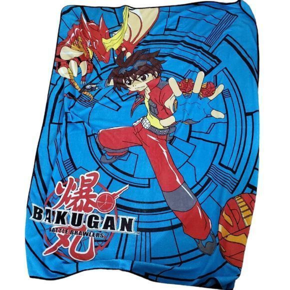 Bakugan Battle Brawlers Drago Fleece Blanket Twin 64" X 84"